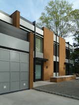 West elevation with garage in foreground.