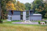 Exterior, House Building Type, Stucco Siding Material, Flat RoofLine, Metal Roof Material, Metal Siding Material, and Wood Siding Material Front Exterior  Photo 1 of 20 in Indian Hill Residence by Platte Architecture + Design