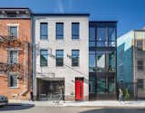 New exterior facade while modern, nods its head to the historic character of the neighbourhood