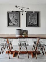 Dining Space featuring a William Franevsky table and Maps by Copperstate Collection.