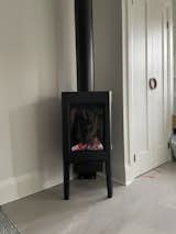The final touch was the gas wood stove. 
