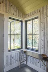 Entry foyer with view of barn
