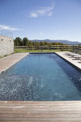 View of the mountains over the pool