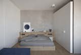 Bedroom, Bed, Ceiling Lighting, Light Hardwood Floor, and Wardrobe  Photo 6 of 17 in 50 meters of grey by Sivak+Partners studio