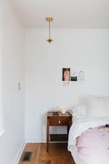 Bedroom, Bed, Light Hardwood Floor, Night Stands, Accent Lighting, and Ceiling Lighting Master Bedroom details   Photo 9 of 16 in 1940's mid-century home gets a swift kick in the pants. by The Chris & Claude Co