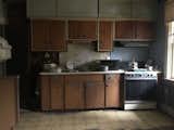 The kitchen before photo. 