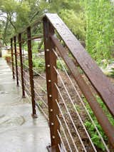 hammered wrought iron guardrail
