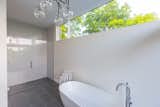 Bath Room, Accent Lighting, Enclosed Shower, Pendant Lighting, and Freestanding Tub  Photo 12 of 27 in Lookout House by Robert Hintz