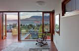 The master bedroom, looking north to the Burrard Inlet and the Coast Mountains.
