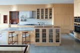 The kitchen, with American Ash millwork and Mahogany accents.
