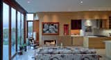 With American Ash woodwork and terrazzo floors, the living area opens up to the north balcony.

