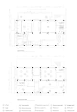 The floor plan for both the ground and upper levels at Lion International Kindergarten.