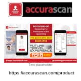 Accura Scan mobile technology provides you with the ability to effectively use the device camera and quickly scan a passport and personal data to a mobile device. It can be stored on cloud or use it your way using our SDK / API’s. 
For more visit https://accurascan.com/

