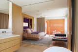 Master Suite, bathroom doors open