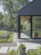 View facing South with sliding door open
