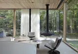 Interior of the Family Room looking South towards the woods