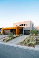 Exterior, Stucco Siding Material, Metal Siding Material, Flat RoofLine, House Building Type, and Brick Siding Material  Photo 1 of 14 in slotBOX by Punch Architecture