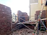 Saving the back of the original building to create a courtyard