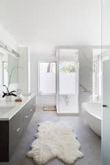Bath, Wall, Rug, Freestanding, Concrete, Marble, Drop In, Corner, Enclosed, and Marble  Bath Marble Enclosed Marble Rug Photos from Lakeview in the Beaches