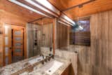 Bath Room, Corner Shower, Enclosed Shower, Undermount Sink, and Wall Lighting  Photo 11 of 20 in Kasshabog Lake Cottage by Sustain Design Architects Inc.