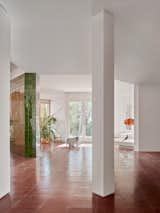 Hallway and Terrazzo Floor from the entrance the space is fluid  Photo 15 of 27 in Tangram house by twobo arquitectura