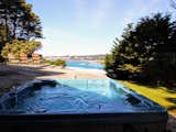 Oceanside deck and hot tub with a view