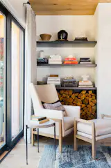 Floating shelves in Obsessed finish by Gault Designs.