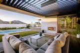 Outdoor entertaining area connected to the pool.  Louvretech roofing for all year round enjoyment.