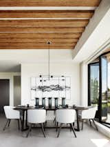 The dining area opens onto the expansive patio, expanding the indoor entertaining area outside in a seamless transition. 