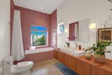 Master suite bath with Italian tile.