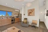 Concrete floors and custom designed finishes.