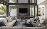 Living Room with two sided fireplace