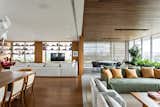 Different materials and textures to enhance the the different, but integrated, spaces