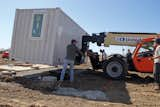 The units being placed on the site. All the concrete foundations were installed by Studio 804