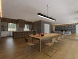 Dining Room, Table, Pendant Lighting, Light Hardwood Floor, Gas Burning Fireplace, Chair, and Standard Layout Fireplace  Photo 5 of 6 in House On The Hudson by ss.mm design