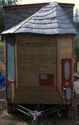 Cutest utility bay ever!  houses water tank, washer and dryer, propane tanks, grey water tote (if needed), water heater, water pump, electrical panel and inverter.