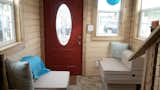Furniture morphs into sleeping for 4, with the addition of a queen bed upstairs.