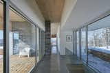 Tremblant ski chalet see through passage from master bedroom to living space
