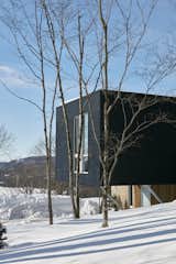 Tremblant ski chalet cantilevered master bedroom
