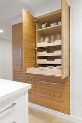 open kitchen cabinet