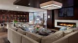 The Onyx Lounge on the lower level of the Lauren was designed by Akseizer Design Group