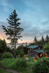 Sunset with a cabintastic mountain view of California's Lost Coast