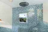 Nothing like a ocean themed shower and a view of the ocean to jump start the day!
