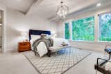 Large panoramic windows in the master bedroom.