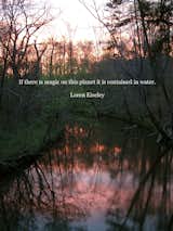 Our magical river at sunset...