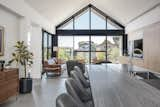 Kitchen, Porcelain Tile Floor, and Quartzite Counter Window to the world  Photo 5 of 9 in PB Mod by architects magnus