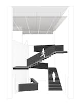Sectional perspective of the staircase