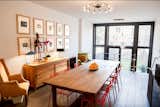 Open-plan kitchen and dining room with views to the rear garden