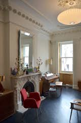 Living room with preserved historic detail