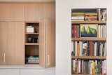 Close-up of Henrybuilt Light Oak Kitchen Cabinets w/ Bookcase